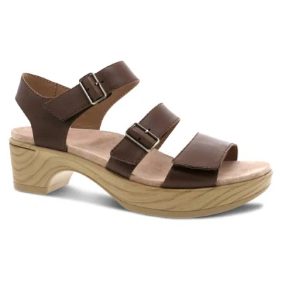 Shop Dansko Women's Malena Platform 3 Strap Sandal In Brown