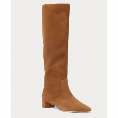 Shop Loeffler Randall Indy Tall Suede Boot In Cacao Brown In Multi