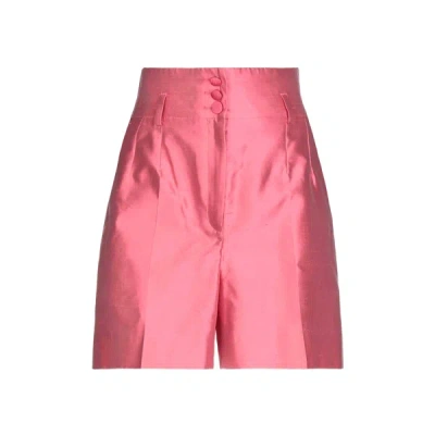 Shop Dolce & Gabbana Silk Shorts In Pink