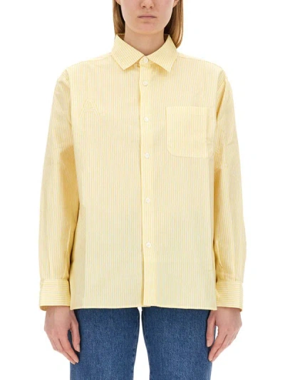 Shop Apc A.p.c. Shirt "sela" In Yellow
