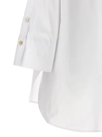 Shop Alberto Biani Poplin Shirt In White