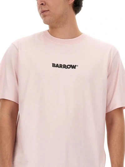 Shop Barrow T-shirt With Logo Unisex In Pink