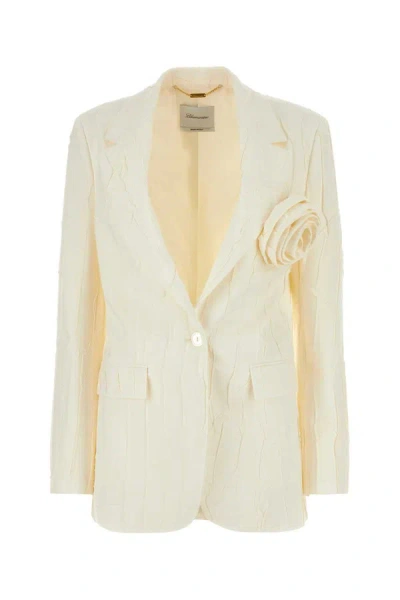 Shop Blumarine Jackets And Vests In White