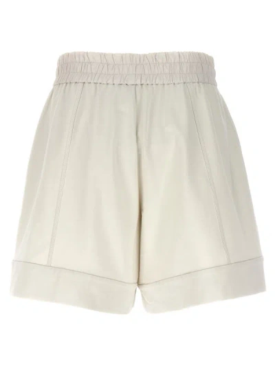 Shop Brunello Cucinelli 'monile' Shorts In White