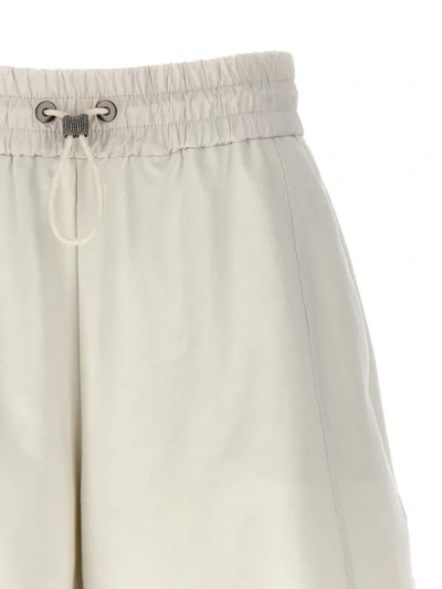 Shop Brunello Cucinelli 'monile' Shorts In White