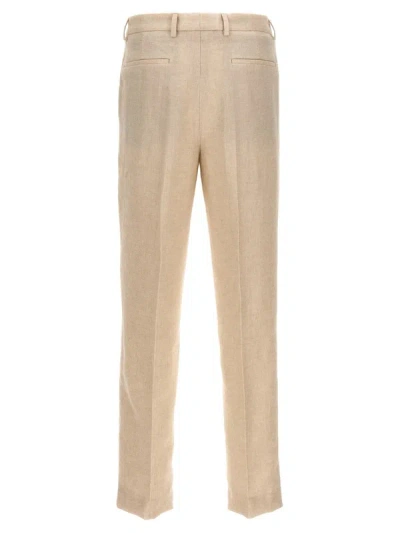 Shop Brunello Cucinelli Smart Trousers In Beige