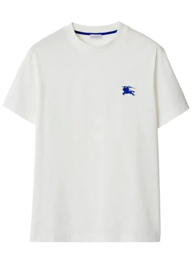 Shop Burberry Embroidered Ekd T-shirt Clothing In White