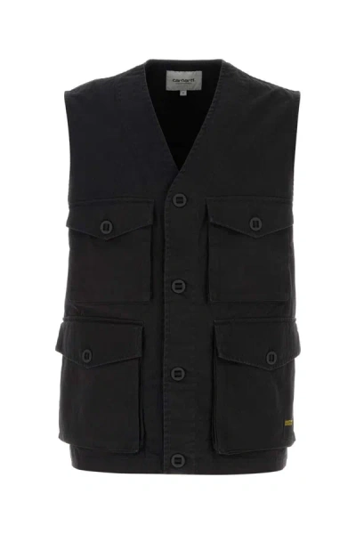 Shop Carhartt Wip Jackets And Vests In Black