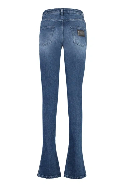 Shop Dolce & Gabbana 5-pocket Skinny Jeans In Denim