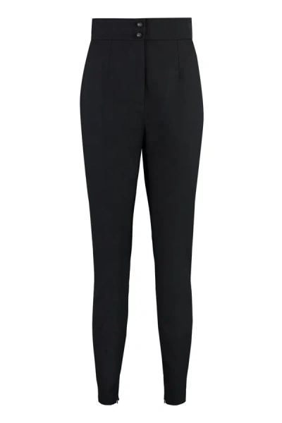 Shop Dolce & Gabbana Cotton Trousers In Black