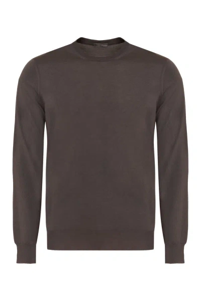 Shop Drumohr Merino Wool Sweater In Grey