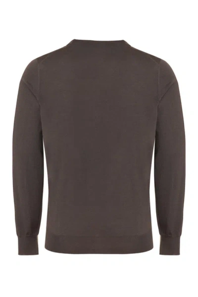 Shop Drumohr Merino Wool Sweater In Grey