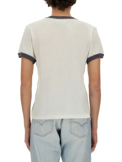 Shop Erl Cotton T-shirt In White