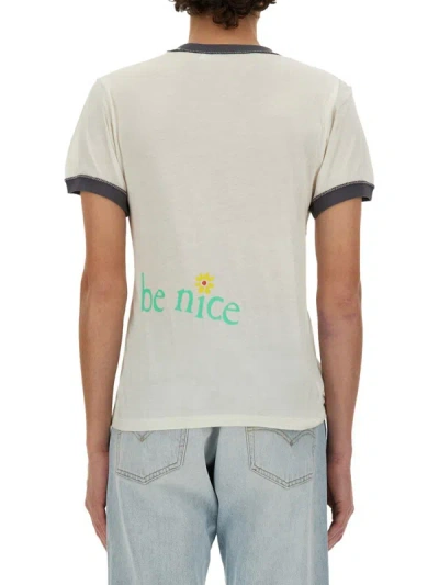 Shop Erl T-shirt "venice" In White