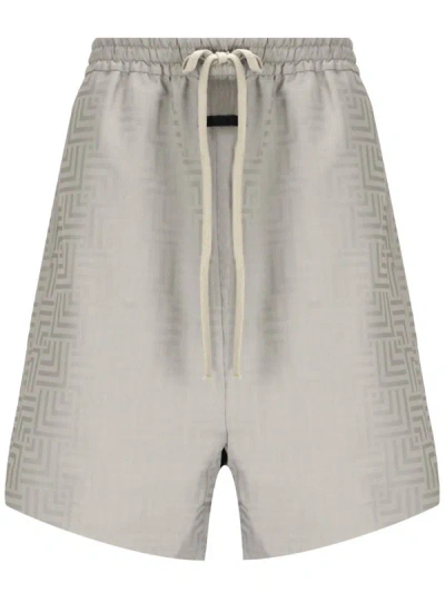 Shop Fear Of God Shorts In Dove Grey