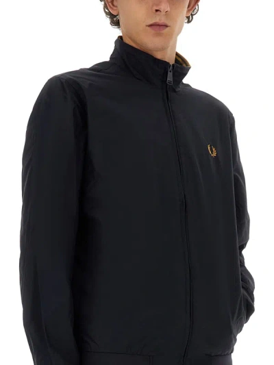 Shop Fred Perry "brentham" Jacket In Blue