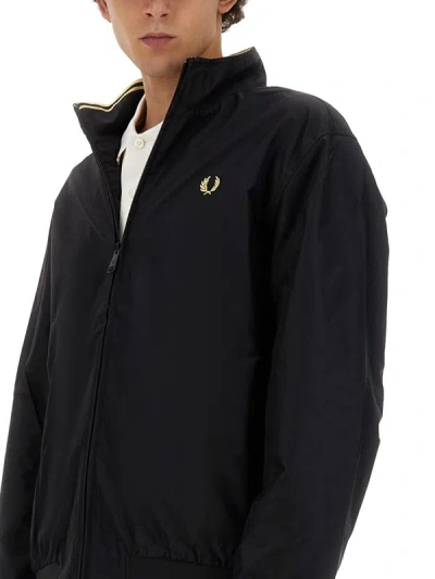 Shop Fred Perry "brentham" Jacket In Black