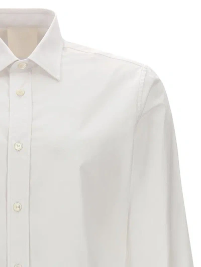 Shop Givenchy Logo Embroidery Shirt In White