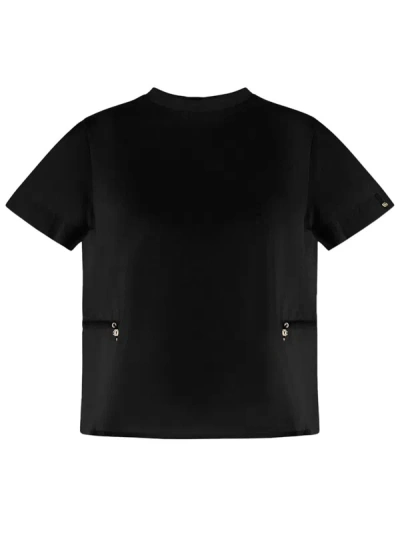 Shop Herno T-shirt With Drawstring Clothing In Black