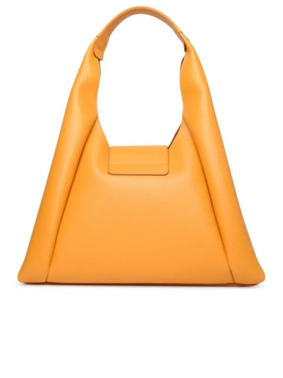 Shop Hogan 'h-bag' Medium Hobo Bag In Yellow Leather