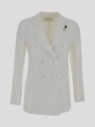 Shop Lardini Jacket In White