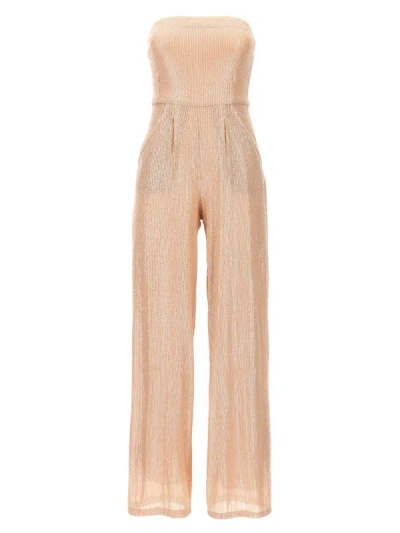 Le Twins Beige Priscilla Jumpsuit In Beige