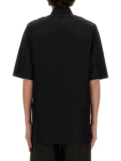 Shop Maison Margiela Short-sleeved Shirt In Black