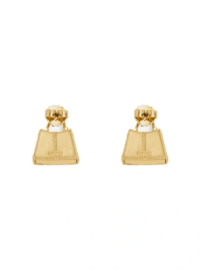 Shop Marc Jacobs Earrings "st. Marc" In Gold