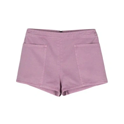 Shop Max Mara Shorts In Purple