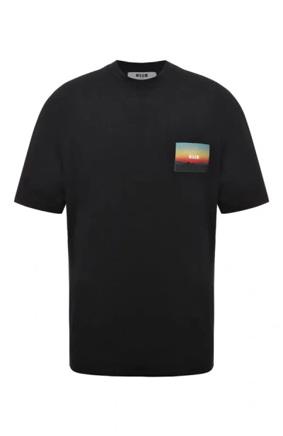 Shop Msgm Sunset Print T-shirt Clothing