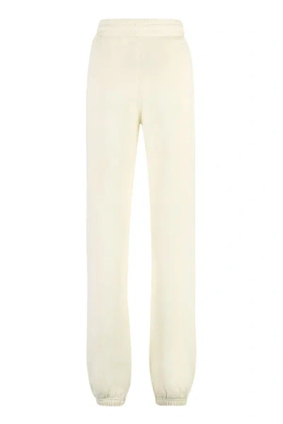 Shop Off-white Cotton Sweatpants In Panna