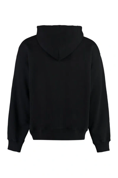 Shop Off-white Hooded Sweatshirt In Black