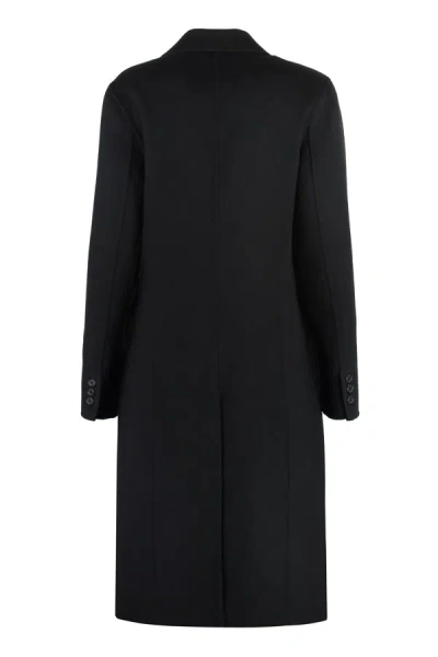 Shop P.a.r.o.s.h . Double-breasted Wool Coat In Black