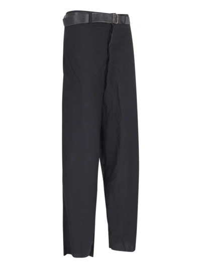 Shop Paul Harnden Trousers In Black