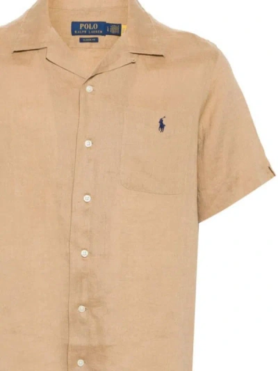 Shop Polo Ralph Lauren Shirts In Vintage Khaki