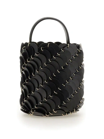 Shop Rabanne Paco Small Bucket Bag In Black