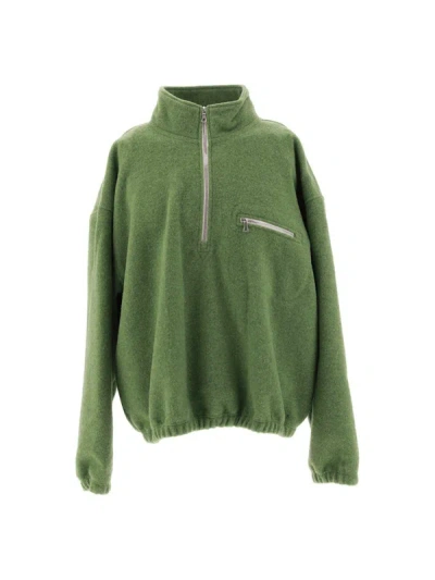 Shop Rier Sweaters In Pistachio Fleece