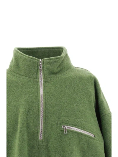 Shop Rier Sweaters In Pistachio Fleece