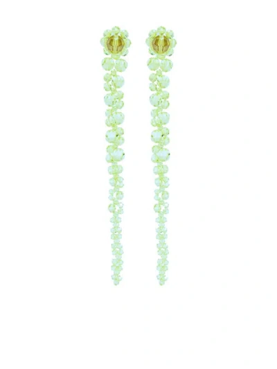 Shop Simone Rocha Drip Earrings Accessories In Green