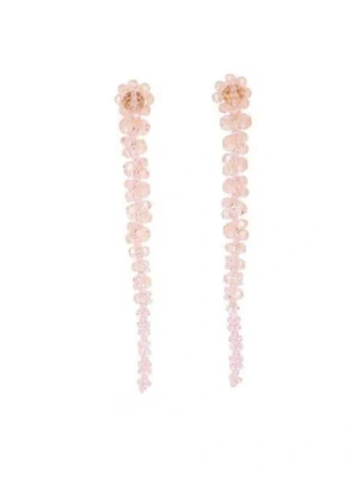 Simone Rocha Drip Earrings In Nude & Neutrals