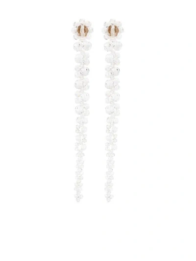 Shop Simone Rocha Drip Earrings Accessories In White