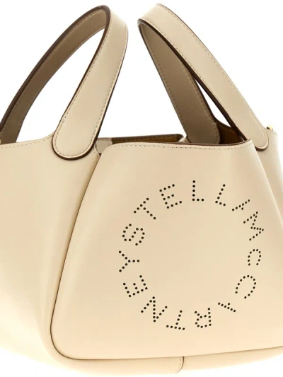 Shop Stella Mccartney 'logo' Handbag In White