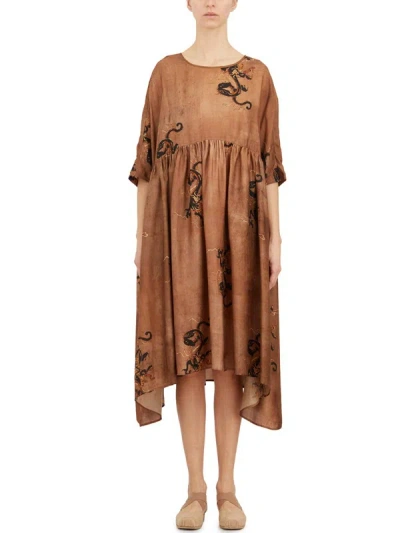 Shop Uma Wang Dresses In Beige