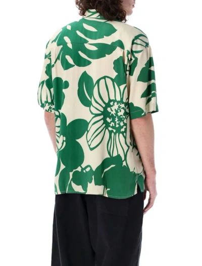 Shop Ymc You Must Create Ymc Mitchum Shirt In Ecru Green