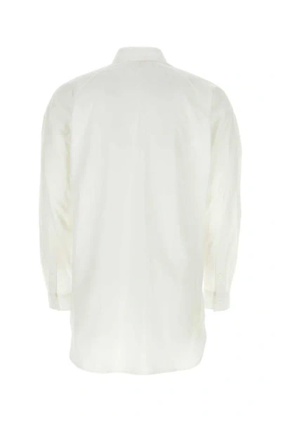 Shop Yohji Yamamoto Shirts In White