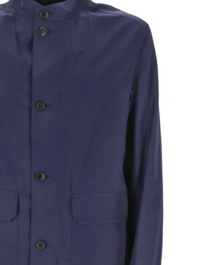 Shop Zegna Jackets In Blue