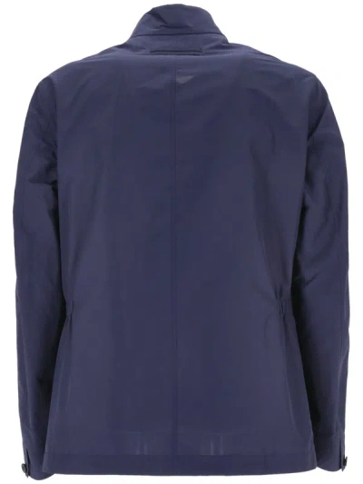 Shop Zegna Jackets In Blue