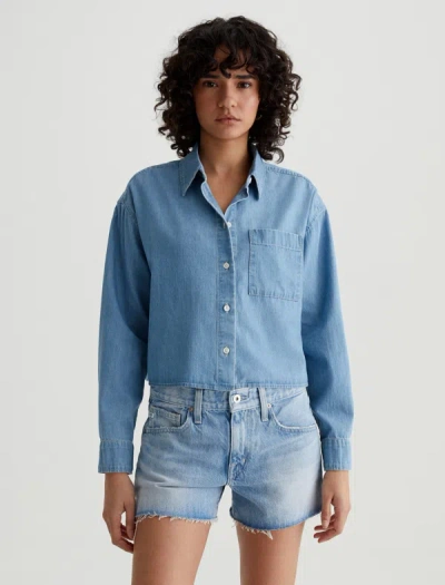 Shop Ag Jeans Aubrey Shirt In Blue
