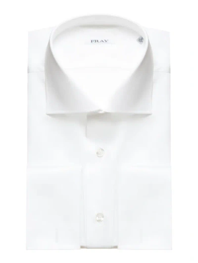 Fray Cotton Shirt In White
