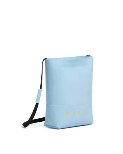 Shop Marni Shoulder Bag In Sky Blue